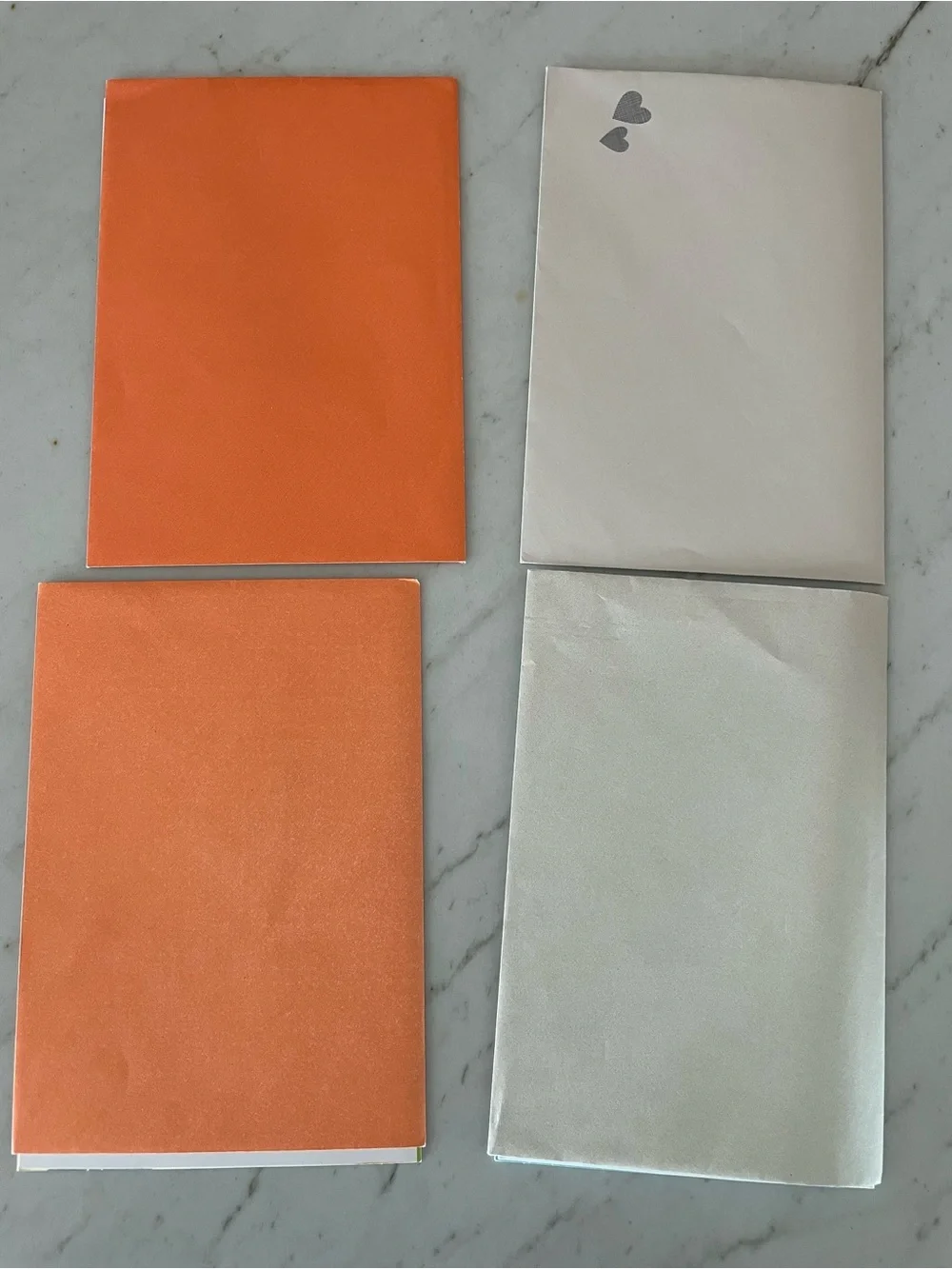 Lot Of Four Greeting Cards And Envelopes: Cats, Dogs, Halloween & Anniversary